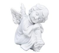 Hapivida Statue de Chérubin, 2,2 × 2,4 Pouces en Résine de Chérubins Blancs Statue d'ange Figurine Sculpture de Statue de Chérubin Endormi pour la Décoration Intérieure Et Extérieure de la Maison(#1)
