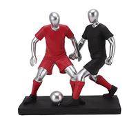 Hapivida Statue de Footballeur, Sculpture Décorative Joueur de Soccer Miniature Modèle Ornement Artisanal pour Collection Décoration Intérieure