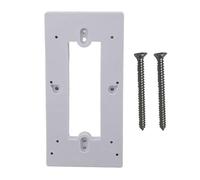 Hapivida Support de Sonnette Vidéo Universel, Support de Montage en Plastique Souple avec Crochet pour Porte, Compatible avec la Plupart des Marques de Sonnettes Vidéo (Blanche)