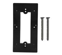 Hapivida Support de Sonnette Vidéo Universel, Support de Montage en Plastique Souple avec Crochet pour Porte, Compatible avec la Plupart des Marques de Sonnettes Vidéo (Noire)