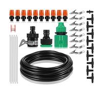 Hapivida Système d'irrigation de Jardin 8m, kit de brumisation à Sortie Unique, pour Serre, Parterre de Fleurs