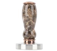 Hapivida Tamper Café 58mm Inox Ergonomique avec Jade Jaune (Brun) | Tamper Café 58mm Inox Ergonomique Avec Jade Jaune Pour