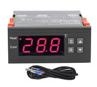 Hapivida Thermostat à Affichage numérique, contrôleur à Double Sortie, contrôle de la température pour Le Chauffage au Sol, AC200V