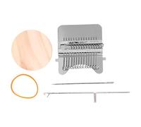 Hapivida Tissu portable à réparer les vêtements, outil de tricotage et de tissage, en acier inoxydable et pin, pour réparer les vêtements à la maison, poids 58 g-153 g (14 crochets)