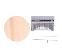 Hapivida Tissu portable à réparer les vêtements, outil de tricotage et de tissage, en acier inoxydable et pin, pour réparer les vêtements à la maison, poids 58 g-153 g (28 crochets)