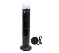 Hapivida Ventilateurs de tour de bureau sans lambe, ventilateur oscillant à table portable avec ventilateurs électriques légers et refroidisse silencieux pour chambre, chambre, maison, (Noir)
