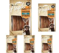 HAPKI Bandes DE Sushi Fines avec Poulet ET Poisson 85G (Lot de 5)