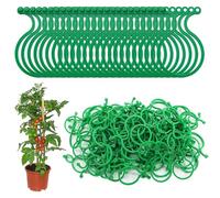 HaploS 300 Pièces Clips pour Plantes de Jardin, Clips de Support pour Plantes, Vert Clip Plante Grimpante, Réutilisables Attache Tomate, pour Jardin Vigne Légumes Plantes Grimpantes