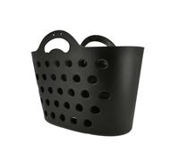 Hapo-G - Panier Avant Trendy One Noir - Fixation MTS3-13.5L - Installation Rapide - Polyéthylène Souple - pour Cintre Vélo 22.2 à 31.8 mm - Légèreté et Stabilité - Idéal Courses Urbaines