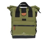 Hapo-G - Sacoche arrière Roll-Top Convertible Sac à Dos Medium - 22L - Kaki - Waterproof et déperlant - Compartiment Ordinateur 14" - Poches zippées - Fixation Porte-Bagages - Idéal pour vélo