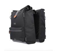 Hapo-G - Sacoche vélo Porte Bagage arrière - Waterproof - Capacité de 50L, 2 x 25L - Noir - 33 x 16 x 61 cm - Accessoire vélo électrique (VAE), VTT, VTC, Ville