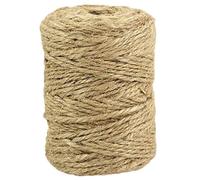 Happenings-Decorations Handicrafts - Ficelle de jute marron de 3 mm - 72 m - 3 plis - Ficelle de boulanger - Pour travaux manuels en horticulture, 100, (100g)