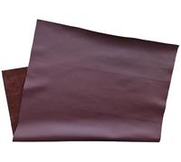 HAPPER STUDIO Cuir de vachette épais de 1,3 à 1,5 mm pour bricolage, bricolage, artisanat et réparation. Cuir de vachette épais (ruby, A4 21 x 29,7 cm)