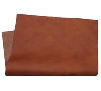 HAPPER STUDIO Cuir de vachette épais de 1,3 à 1,5 mm pour bricolage, bricolage, artisanat et réparation. Cuir de vachette épais (Marron Ferra, A4 21 x 29,7 cm)