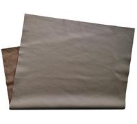 HAPPER STUDIO Découpe en cuir pour bricolage, bricolage, artisanat et réparation. Cuir de vachette épais de 1,3 à 1,5 mm (gris, A4 21 x 29,7 cm)