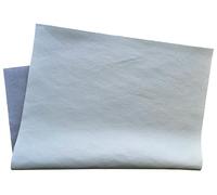 HAPPER STUDIO Découpe en cuir pour bricolage, bricolage, artisanat et réparation. Cuir de vachette épais de 1,3 à 1,5 mm (blanc, A4, 21 x 29,7 cm)