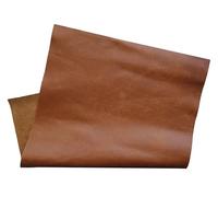 HAPPER STUDIO Découpes en cuir pour bricolage, artisanat, réparation - Cuir de vachette épais de 1,3 à 1,5 mm (pull-up marron, A4 21 x 29,7 cm)