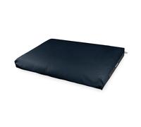 Happers Coussin Imperméable et Déhoussable pour Palette en Similicuir Bleu Fonçé 120x80x20