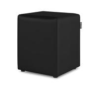 Happers Pouf Cube en Similicuir pour Salon ou Chambre Noir
