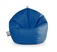 Happers Pouf Enfant Simili Cuir Intérieur Bleu
