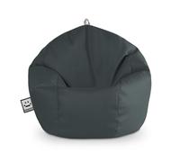 Happers Pouf Enfant Simili Cuir Intérieur Gris