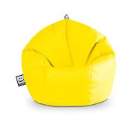 Happers Pouf Enfant Simili Cuir Intérieur Jaune