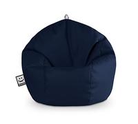 Happers Pouf Enfant Simili Cuir Intérieur Marine
