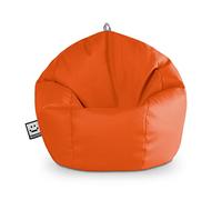 Happers Pouf Enfant Simili Cuir Intérieur Orange