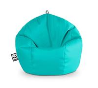 Happers Pouf Enfant Simili Cuir Intérieur Turquoise