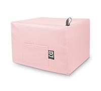 Happers Pouf Lit d'Appoint Double. Futon ou Matelas Pliable avec Housse Rose