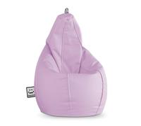 Happers Pouf Poire Simili Cuir Intérieur Lavande XL