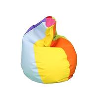 Happers Pouf Poire Simili Cuir Intérieur Multicolor XL