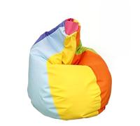 Happers Pouf Poire Simili Cuir Intérieur Multicolor XXL