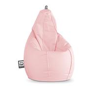 Happers Pouf Poire Simili Cuir Intérieur Rose XL