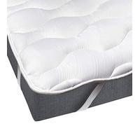 HAPPERS Surmatelas Viscoélastique 150 x 190 et 3,5 cm d'Épaisseur, Fibre Hypoallergénique Toucher Plume