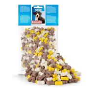 HAPPET® DB06 Friandises pour chiens - Biscuits en cubes de 500 g - Grand paquet de délicieux morceaux pour chiens de toutes races - Idéal pour les récompenses, l'entraînement et les soins quotidiens