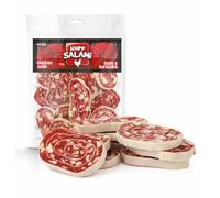 HAPPET Friandises pour chiens avec salami et poulet - Collagène naturel doux riche en protéines pour le soutien des articulations, une peau et un pelage sains - Idéal pour l'entraînement et comme