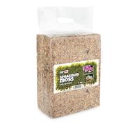 Happet Mousse de sphaigne Sphaigne 1kg - Substrat naturel pour reptiles, amphibiens, arachnides et plantes tropicales, idéal pour l'incubation des œufs, maintient l'humidité et favorise la mue
