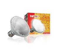Happet Terra Ampoule Halogène 100W E27 pour Terrarium - Éclairage Jour avec Chaleur & UVA pour Reptiles, Dragons Barbus, Caméléons & Lézards, Spot Chauffant