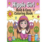 Happie Girl Bold & Easy Coloring Book: 50 Bold And Easy Happy Girl Coloring Pages for Kids And Teens| Great For Beginners , Relaxation And Fall Activities