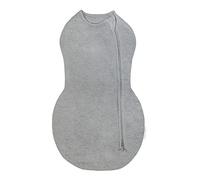 happiest baby Couverture d'emmaillotage Sleepea Comforter - Cotton 100% Bio - Favorise Un développement sain des Hanches (Gris, Grand)