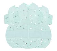 happiest baby Couverture d'emmaillotage SNOO Sack - Cotton 100% bio - Favorise un développement sain des hanches - Lot de 3 (Turquoise Motif Planètes, S, M, L)