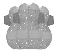 happiest baby Couverture d'emmaillotage SNOO Sack - Cotton 100% bio - Favorise un développement sain des hanches - Lot de 3 (Gris Motif Planètes, S, M, L)