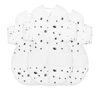 happiest baby Couverture d'emmaillotage SNOO Sack - Cotton 100% bio - Favorise un développement sain des hanches - Lot de 3 (Ivorie Motif Planètes, S, M, L)