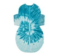happiest baby Couverture d'emmaillotage SNOO Sack - Cotton 100% bio - Favorise un développement sain des hanches (Tie-Dye bleu, Petit)