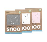 Happiest Baby Lot de 3 draps-Housses de Berceau 100% Coton Bio pour Matelas de Berceau SNOO (Gris, Ivoire, Rose)