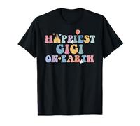Happiest Gigi On Earth, fête des mères, voyage en famille assorti T-Shirt