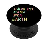 Happiest Mama on Earth Fête des Mères Princesse PopSockets PopGrip Adhésif