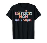 Happiest Mom On Earth, fête des mères, voyage en famille assorti T-Shirt
