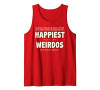 Happiest Pack of Weirdos Funny Christmas Débardeur